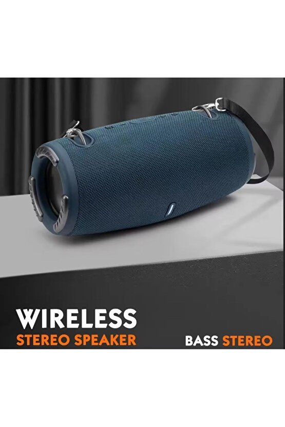 XTREEM3 BLUETOOTH SPEAKER ŞARJLI TAŞINABİLİR KABLOSUZ HOPARLÖR SD KART USB AUX FM RADYO