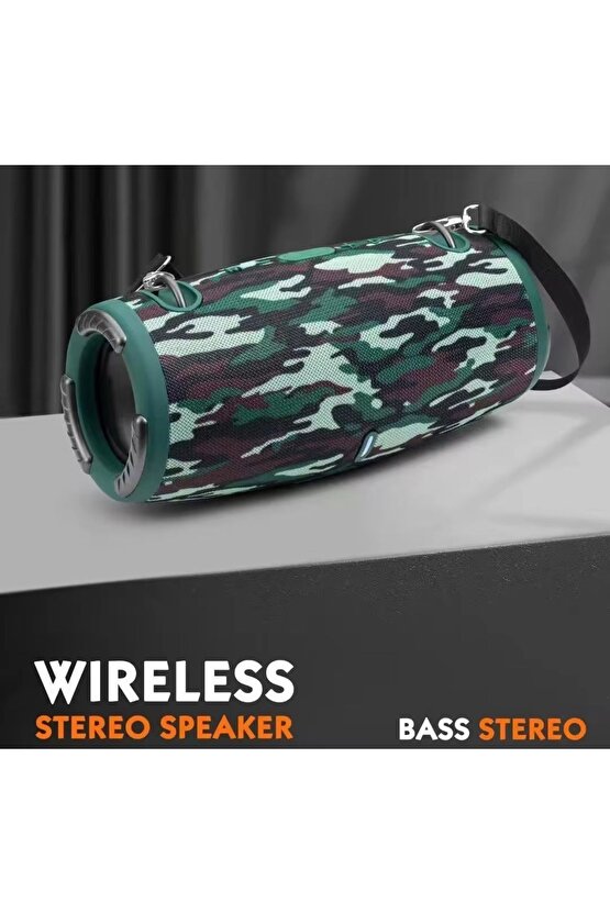 XTREEM3 BLUETOOTH SPEAKER ŞARJLI TAŞINABİLİR KABLOSUZ HOPARLÖR SD KART USB AUX FM RADYO