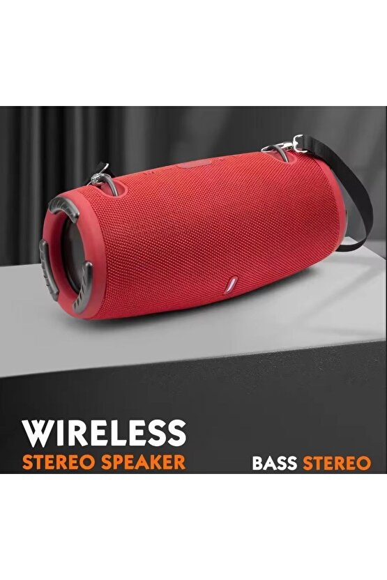 BLUETOOTH SPEAKER ŞARJLI TAŞINABİLİR KABLOSUZ HOPARLÖR SD KART USB AUX FM RADYO XTREEM3