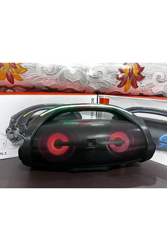 BOOMBOX2 BLUETOOTH SPEAKER ŞARJLI TAŞINABİLİR KABLOSUZ HOPARLÖR SD KART USB AUX FM RADYO