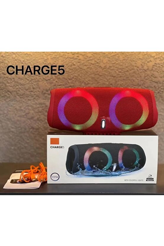 CHARGE5 BLUETOOTH SPEAKER ŞARJLI TAŞINABİLİR KABLOSUZ HOPARLÖR SD KART USB AUX FM RADYO