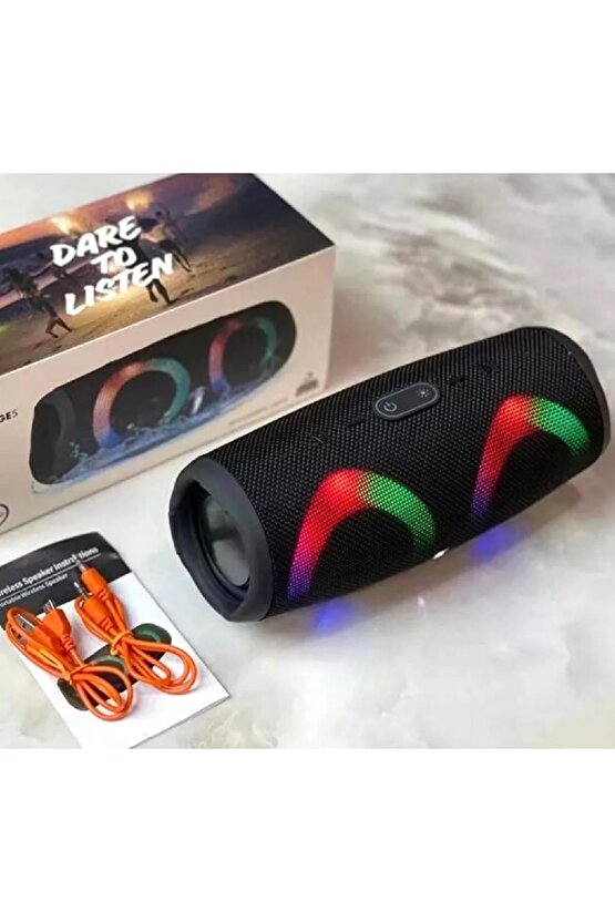 CHARGE5 BLUETOOTH SPEAKER ŞARJLI TAŞINABİLİR KABLOSUZ HOPARLÖR SD KART USB AUX FM RADYO