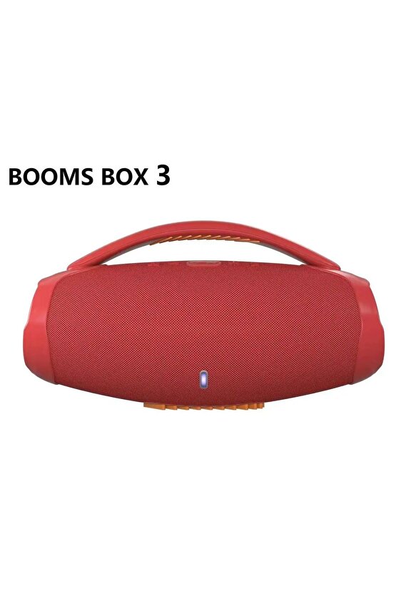 BOOMS BOX3 BLUETOOTH SPEAKER ŞARJLI LED IŞIKLI KABLOSUZ HOPARLÖR