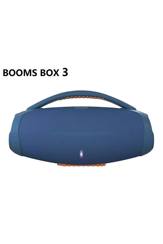 BOOMS BOX3 BLUETOOTH SPEAKER ŞARJLI LED IŞIKLI KABLOSUZ HOPARLÖR