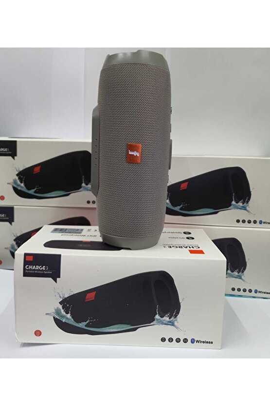 CHARGE3 BLUETOOTH SPEAKER KABLOSUZ ŞARJLI TAŞINABİLİR HOPARLÖR SD KART USB AUX GİRİŞLİ