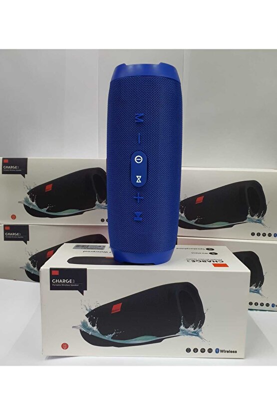 CHARGE3 BLUETOOTH SPEAKER KABLOSUZ ŞARJLI TAŞINABİLİR HOPARLÖR SD KART USB AUX GİRİŞLİ