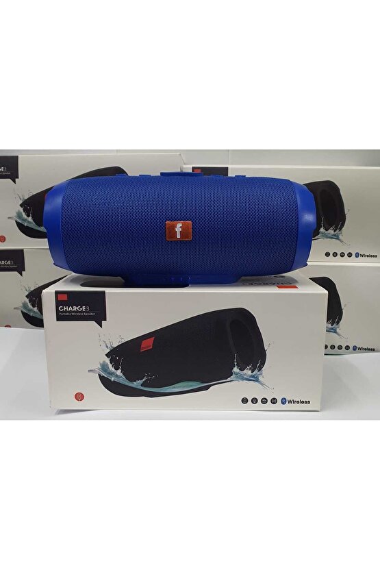 CHARGE3 BLUETOOTH SPEAKER KABLOSUZ ŞARJLI TAŞINABİLİR HOPARLÖR SD KART USB AUX GİRİŞLİ