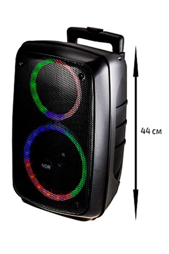 KABLOSUZ HOPARLÖR TAŞINABİLİR ŞARJLI BLUETOOTH SPEAKER LED IŞIKLI SD KART USB FM RADYO