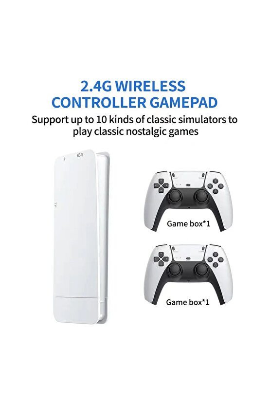 HD 4K OYUN KONSOLU 2.4GHZ TV GAME PAD WİRELESS OYUN KOLU ÇİFT KOL TV OYUN KONSOLU