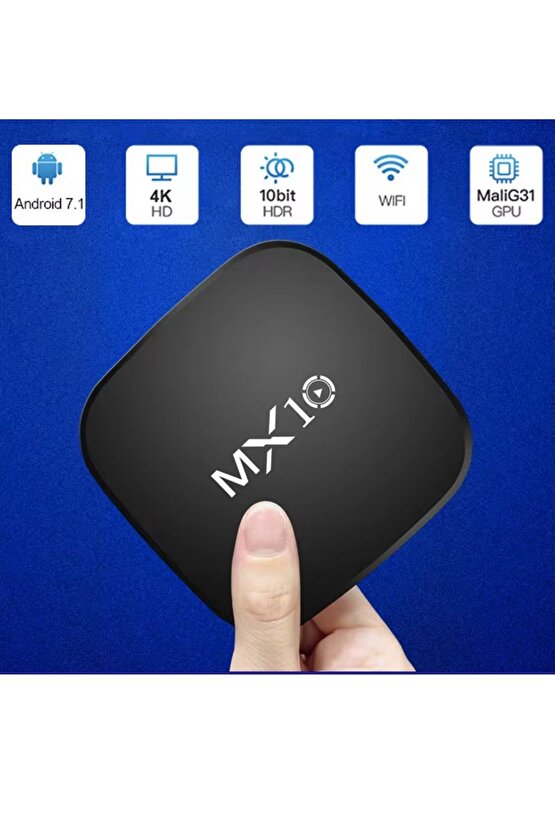 4k Ultra Hd Android Tv Box Mx10 Ram:1gb Rom:8gb Android Media Player