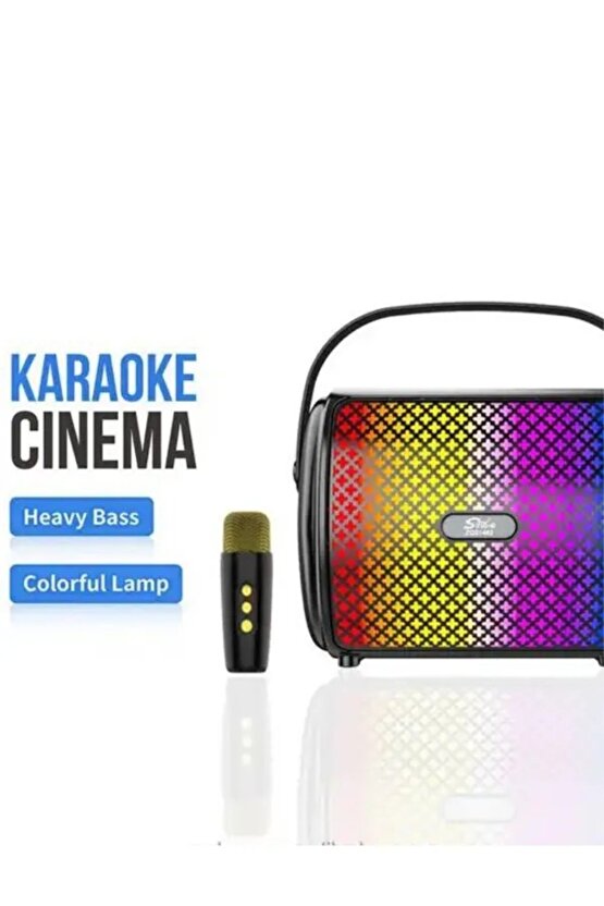 KABLOSUZ MİKROFONLU MİNİ KARAOKE BLUETOOTH HOPARLÖR ÖĞRETMEN HOCA REHBER ANFİSİ