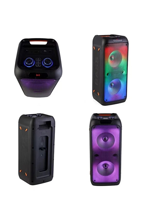 Bluetooth Şarjlı Hoparlör Mikrofonlu Bass Kabin Party Speaker Toplantı Okul Seminer Hoparlörü