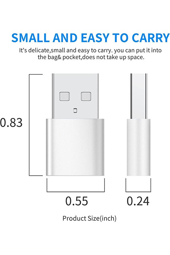 PD-USB TYPE-C ÇEVİRİCİ Otg Connect Kit TYPE C To MİKRO USB Dönüştürücü Çevirici Aparat Adaptör