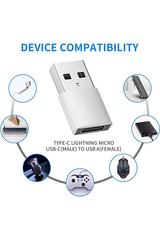 PD-USB TYPE-C ÇEVİRİCİ Otg Connect Kit TYPE C To MİKRO USB Dönüştürücü Çevirici Aparat Adaptör