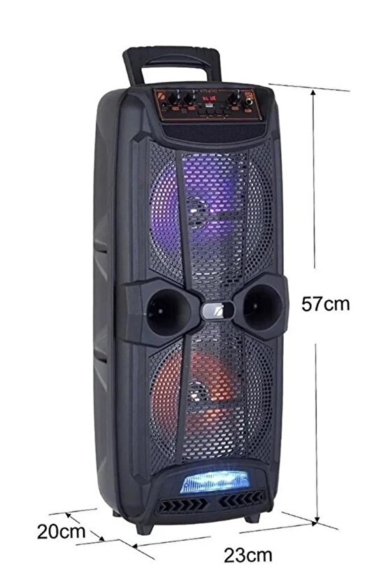 LED IŞIKLI BLUETOOTH HOPARLÖR MİKROFONLU ŞARJLI TAŞINABİLİR SPEAKER