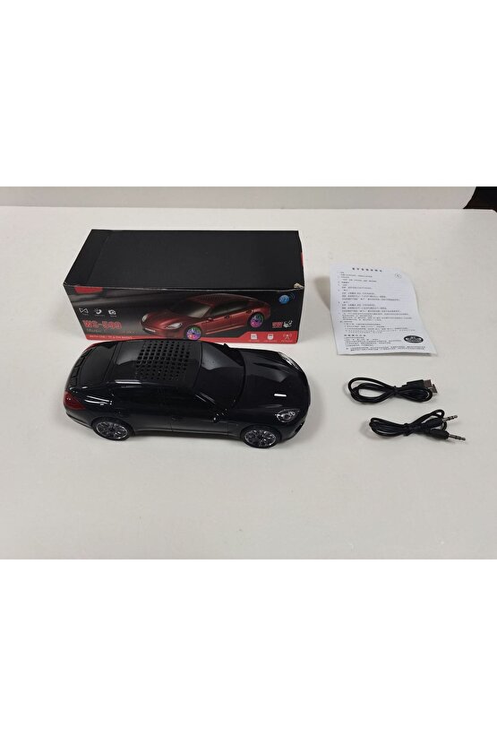 Porshe Oto Tasarımlı Bluetooth Hoparlör Sd Kart Usb Fm Radyolu Kablosuz Speaker