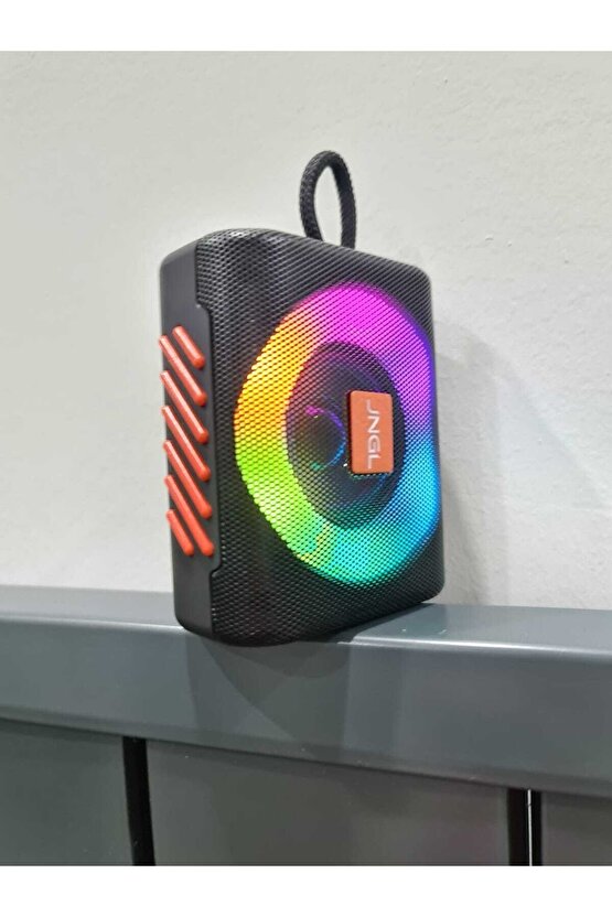 Go3 Pro Bluetooth Hoparlör Fm Radyo Sd Kart Usb Girişli Led Işıklı Şarjlı Speaker