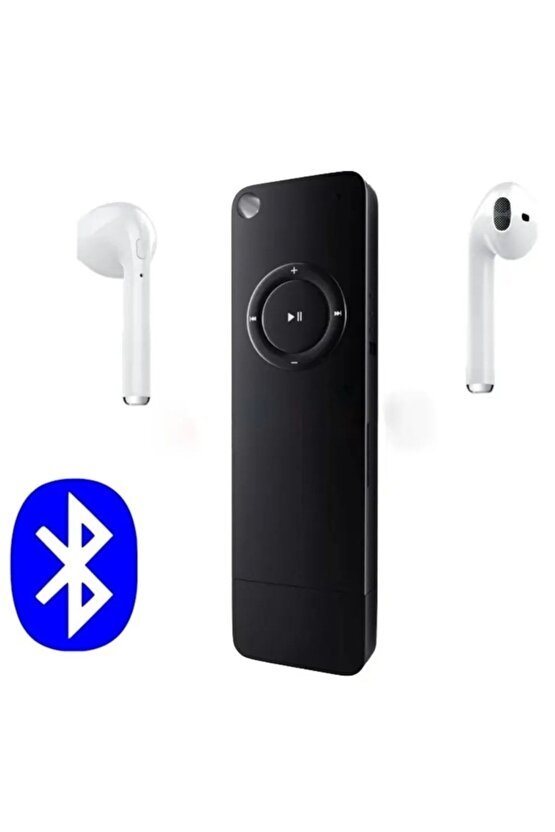 Bluetooth Lu Mp3 Player Dahili Hoparlör Kablolu Ve Kablosuz Kulaklık Ile Kullanabilme Mini Mp3 Çalar