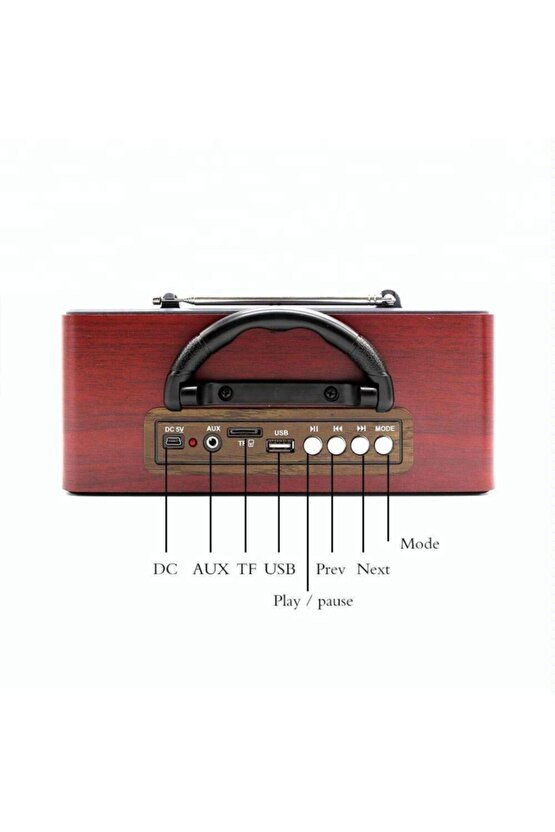 Meier M-112bt Şarjlı Nostaljik Bluetooth Fm Radyo Usbsdmp3 105013