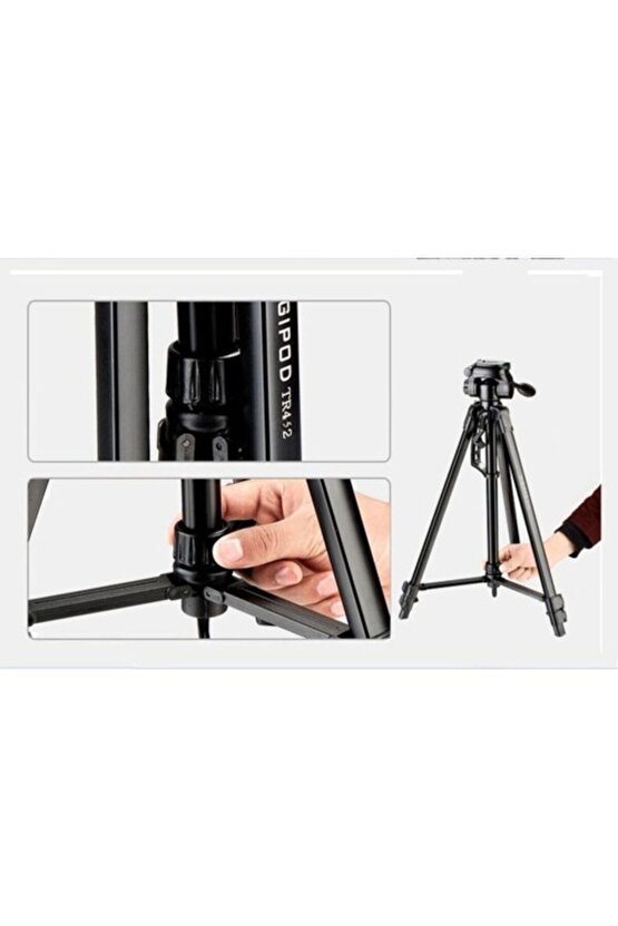 Profesyonel Tripod Video Ve Fotograf Makinesi Için 135 Cm E Kadar Uzayabilen Digipod