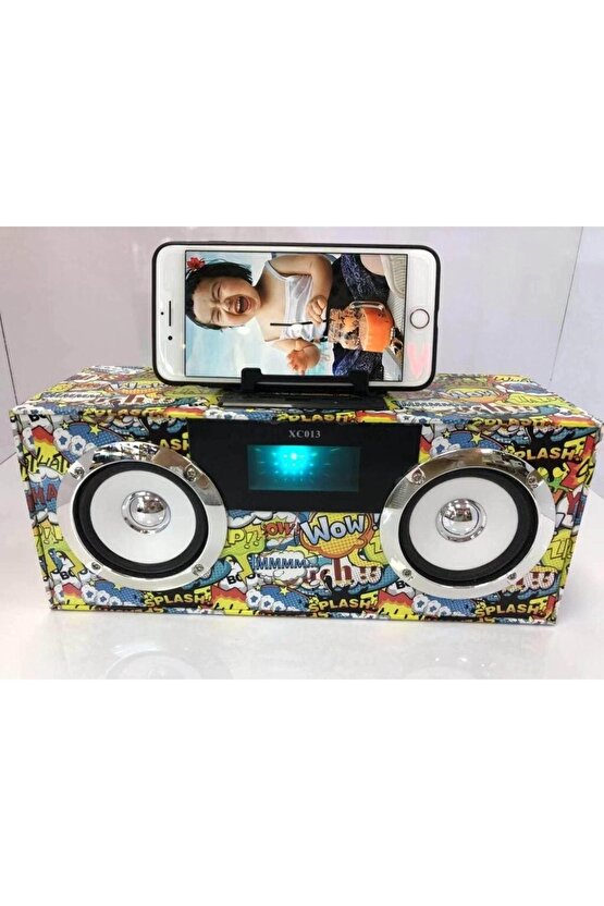 Kablosuz Hoparlör Bluetooth Speaker Fm Radyolu Mp3 Çalar 2x3w Güçlü Ses