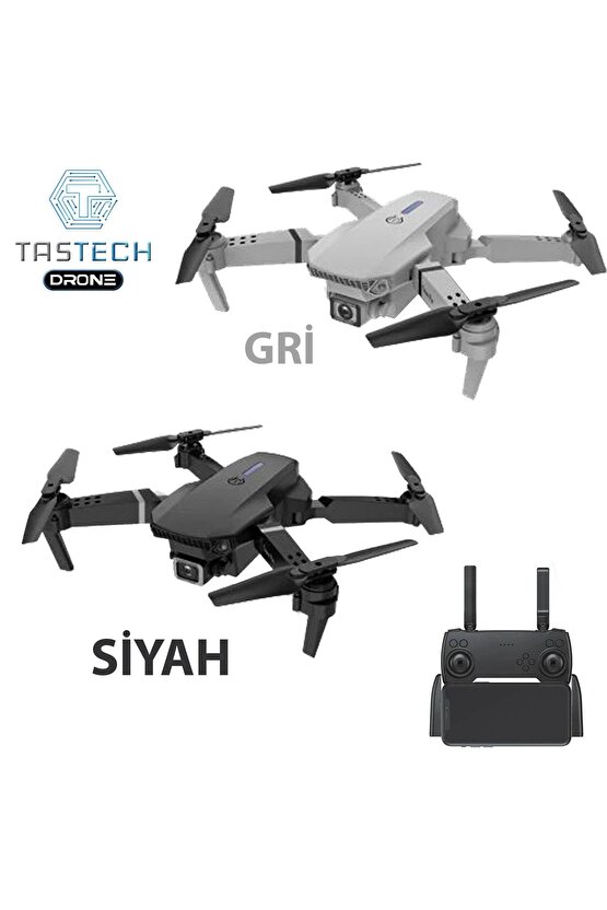 Çift Kameralı Drone 4k Hava Quadcopter 2.4g Kızılötesi Rc Işıklı Katlanabilir Drone Wifi Fpv Video