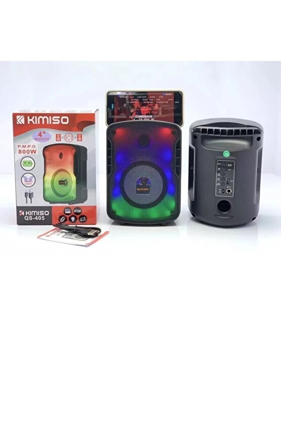 Bluetooth Hoparlör Led Işıklı Sd Kart Usb Fm Radyo