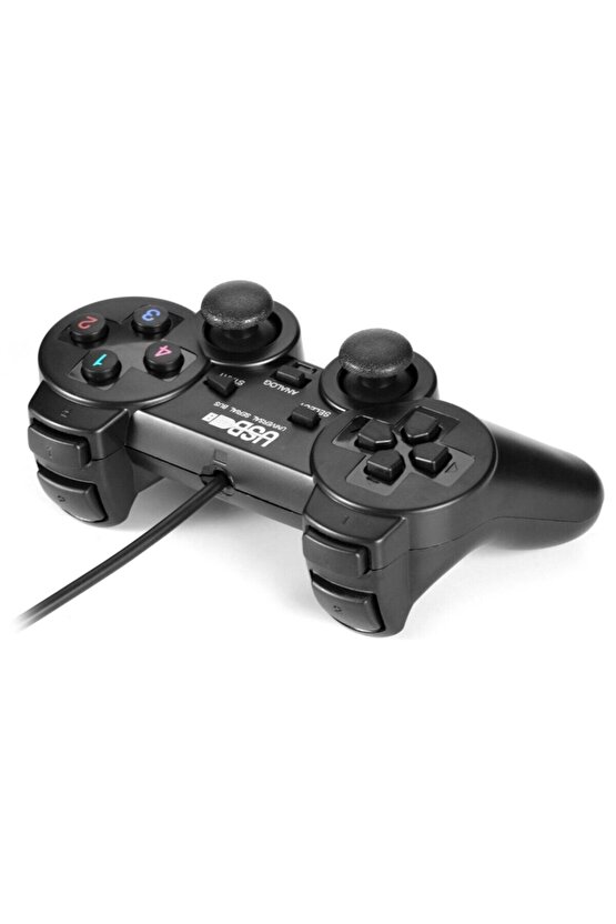 Usb-pc-ps3 Titreşimli Joystick Kablolu Oyun Kolu Usb Game Pad Kd-208