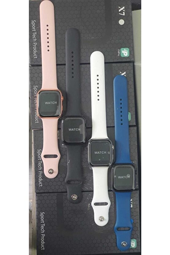 Akıllı Saat Nabız Ölçer Bileklik Adımsayar Smart Watch X7 Series 6 Mesaj Okuma Fitpro Siyah