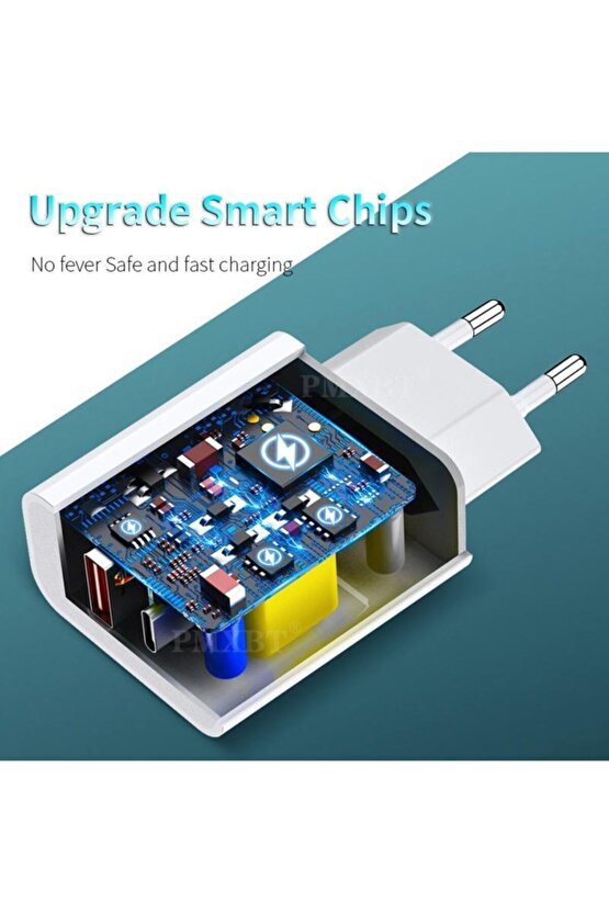 18 W Hızlı Usb Şarj Başlığı Hızlı Şarj Type C Pd Hızlı Şarj Iphone Android Usb Şarj Ile Qc 3.0