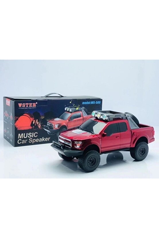 New Truck Speaker Bluetooth Hoparlör Işıklı Fm Radyolu Kamyonet Sd Kart Usb Mp3 Çalar