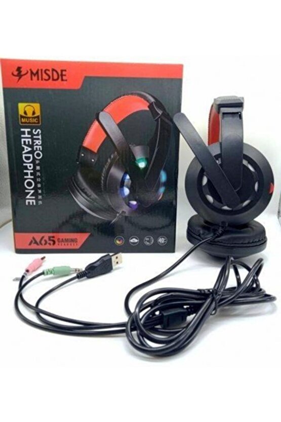 Gaming Headset Mikrofonlu Usb Kulaküstü Kulaklık A65