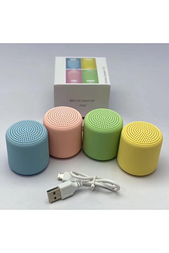 Mini Ses Bombası Bluetooth V5.0 Hoparlör 3w Wireless Speaker Inpods Little Fun