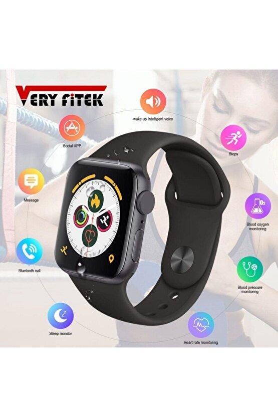 Akıllı Saat Nabız Ölçer Bileklik Adımsayar Smart Watch X7 Series 6 Mesaj Okuma Fitpro Beyaz