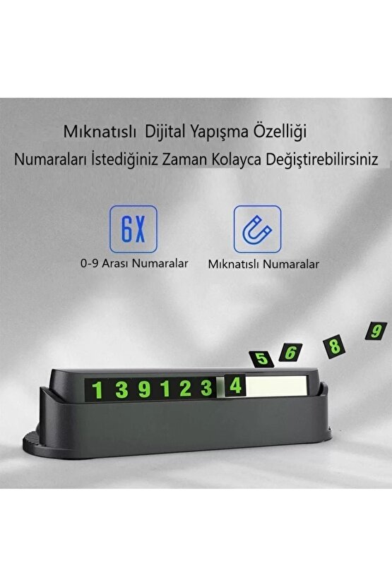 Araç Içi Parktel Park Telefon Numarası Telefon Tutucu Ve Numaratör