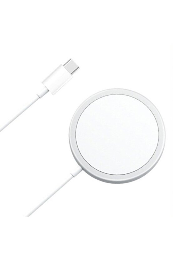 Magsafe Kablosuz Şarj Cihazı 15w Hızlı Şarj Manyetik Çekim Iphone 12 Charger