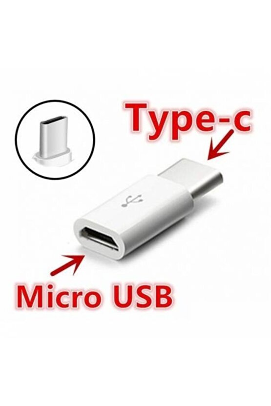 Mikro Usb To Type C Çevirici Aparat Mikro Usb Yi Usb C Ye Çeviren Otg