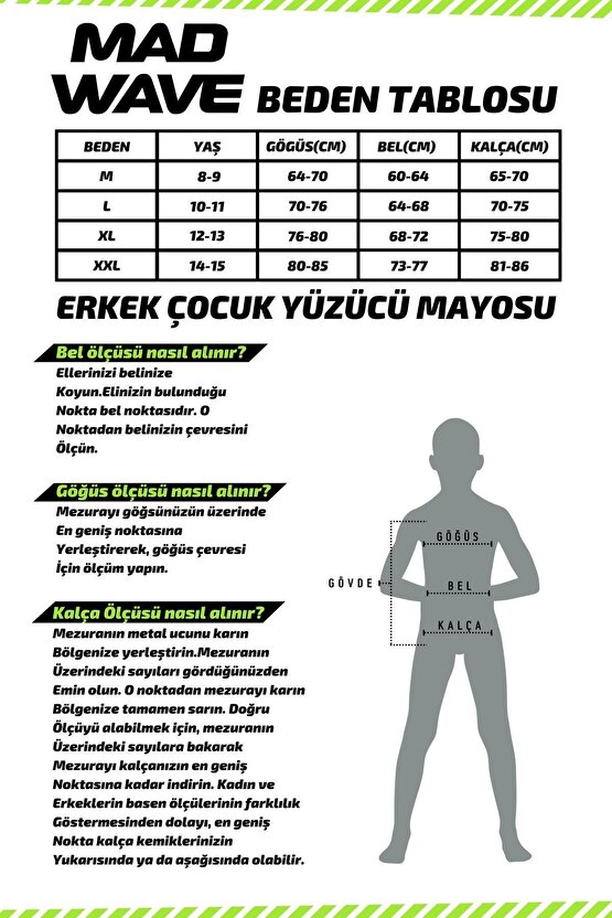 Erkek Çocuk Jammer Yüzücü Mayosu M1489-03-05W