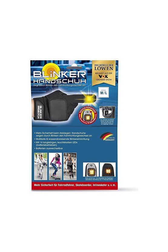 Gw-2835 - Blinker Sinyalli Bisikletçi Eldiven