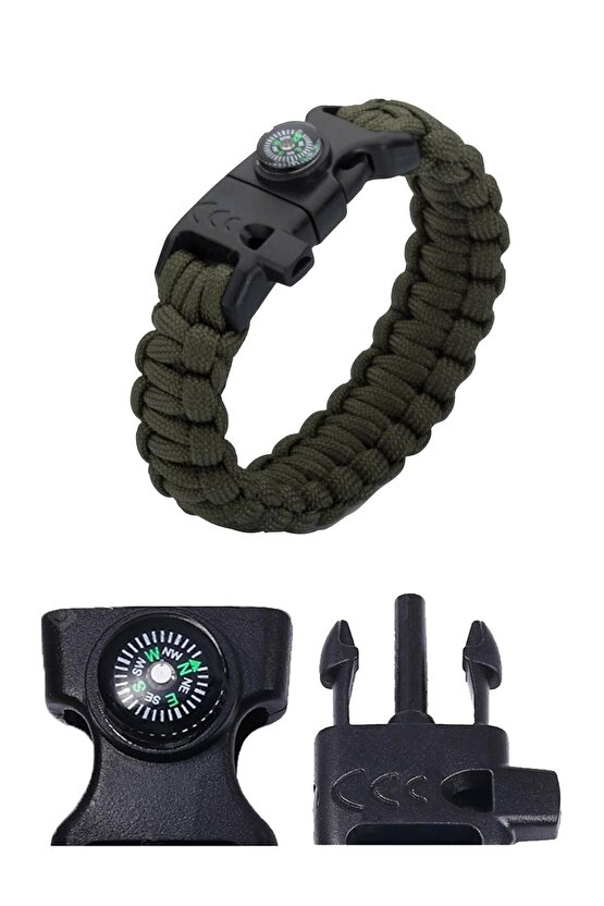 Gwfpbk - 4 Fonksiyonlu Paracord Bileklik