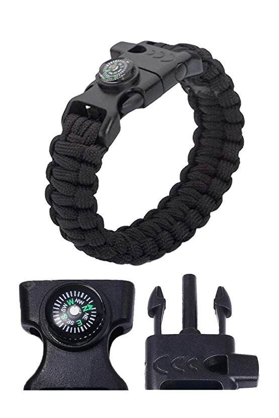 Gwfpbk - 4 Fonksiyonlu Paracord Bileklik