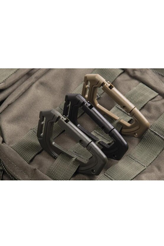 Tactical Molle Plastik Karabina 9cm Siyah