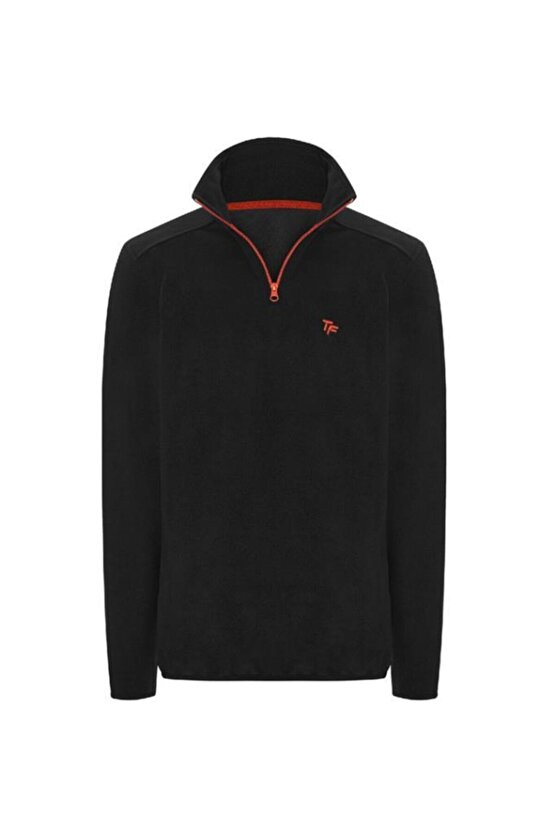 Polarline Erkek 14 Fermuar Sweatshirt Siyah (Hztp19018-syh)