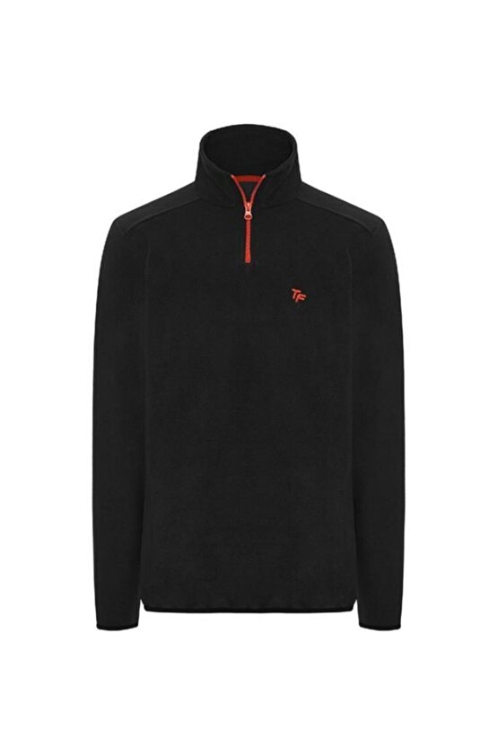 Polarline Erkek 14 Fermuar Sweatshirt Siyah (Hztp19018-syh)