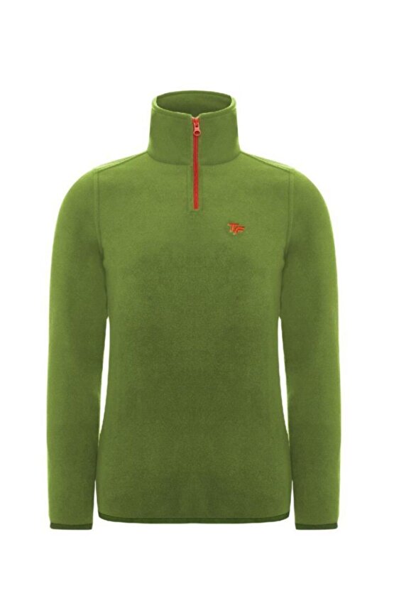 Polarline Erkek 14 Fermuar Sweatshirt Yeşil (Hztp19020-ysl)