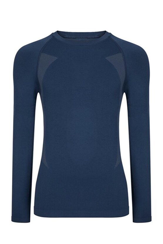 Erkek Lacivert Extreme Polipropilen Seamless Termal Sweatshirt (hzt14020-lcv)