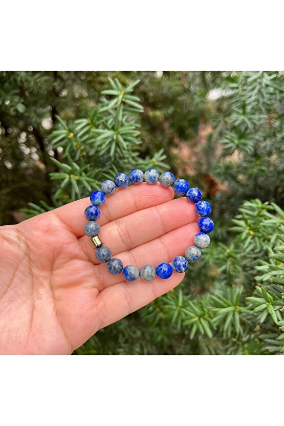 Lapis Lazuli Doğal Taş Bileklik 8 MM