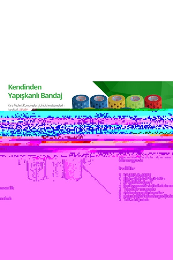 Medikalcim  OctaCare Kendinden Yapışkanlı Bandaj Koban Bandaj 10 cm x 4,5 m Yeşil Renk 1 Adet