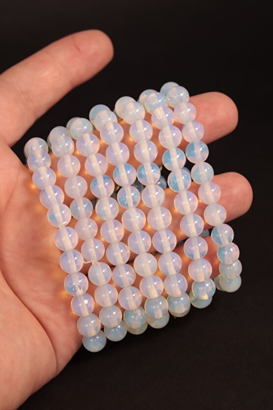 A Kalite Opal Ay Taşı Bileklik 8mm