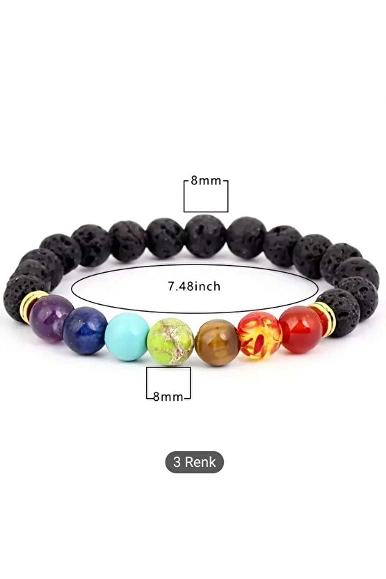 seven chakra energy stene bracelets